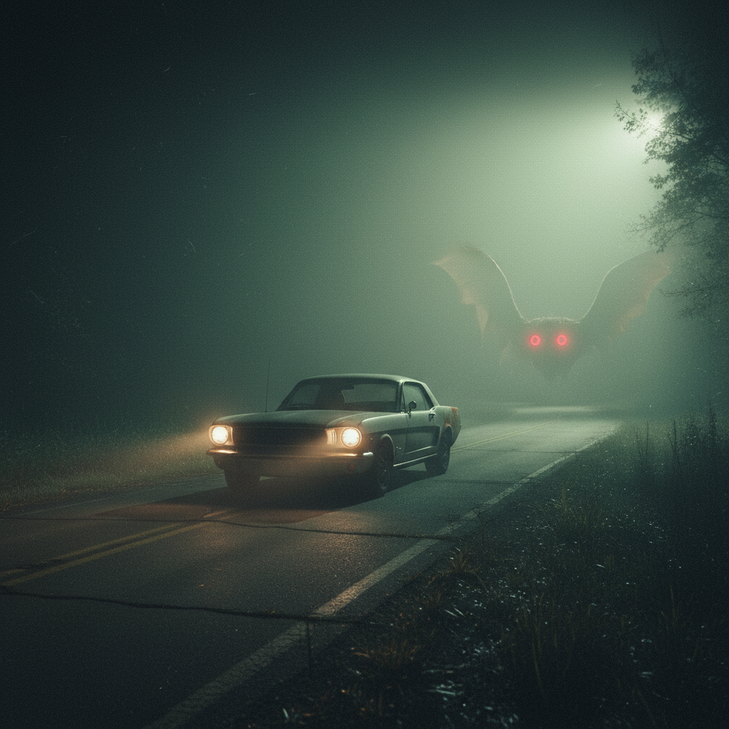 Illustration for Deconstructing the Mothman: An Investigation into the Historical Evidence and Digital Folklore